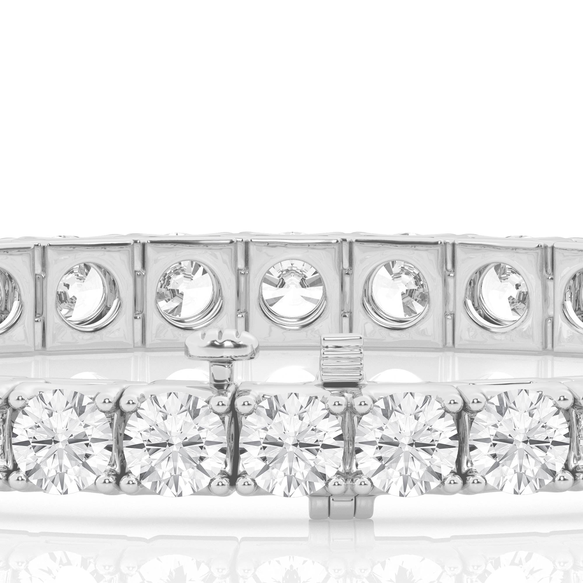 Lab Grown Diamond Tennis Bracelet in 14k White Gold