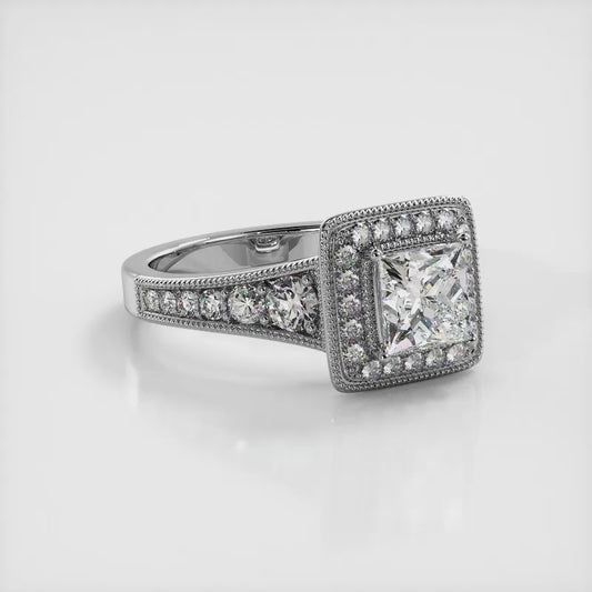 Charming Princess Engagement Ring