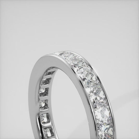 Channel Set Princess Diamond Eternity Band