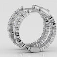 Load and play video in Gallery viewer, Diamond Crown Hoop Earrings Small
