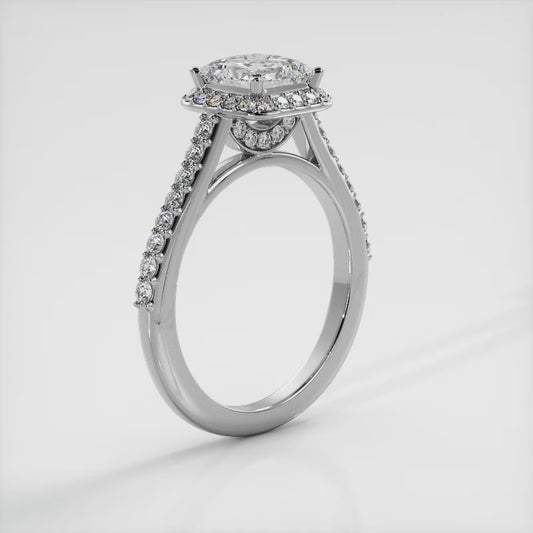 Sweet Romance Princess Cut Diamond Bridal Set