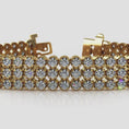 Load and play video in Gallery viewer, Triple Strand Diamond Bracelet
