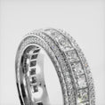 Load and play video in Gallery viewer, Regal Princess And Round Cut Diamond Eternity Ring
