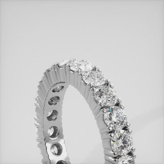 Everlasting Love Four Prong Diamond Eternity Ring