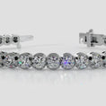 Load and play video in Gallery viewer, Classic Four Prong Diamond Tennis Bracelet
