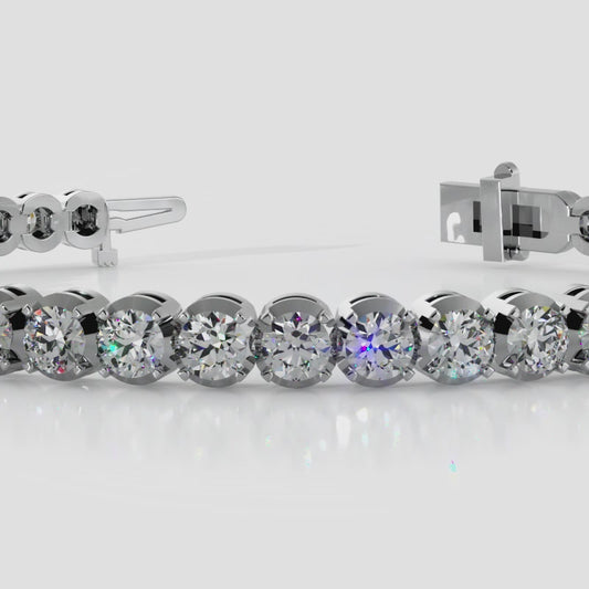 Classic Four Prong Diamond Tennis Bracelet