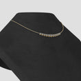 Load and play video in Gallery viewer, Classic Strand Necklace With Graduated Diamonds And Chain
