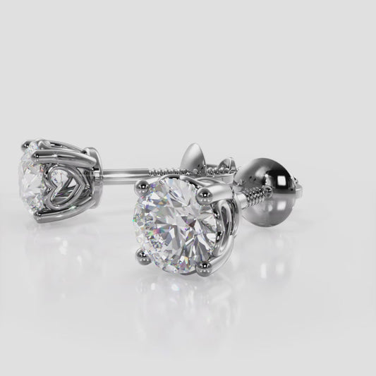 Dearest Sweetheart Diamond Stud Earrings