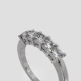 Load and play video in Gallery viewer, Princess Cut 5 Stone Anniversary Ring
