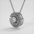 Load and play video in Gallery viewer, Surrounded By Sparkle Diamond Pendant
