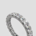 Load and play video in Gallery viewer, Princess Cut Diamond Eternity Ring
