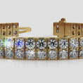 Load and play video in Gallery viewer, Timeless Two Row Diamond Tennis Bracelet
