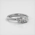 Load and play video in Gallery viewer, Princess Cut Diamond Three Stone Ring
