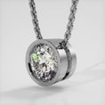 Load and play video in Gallery viewer, Solitaire Brilliant Round Diamond Pendant
