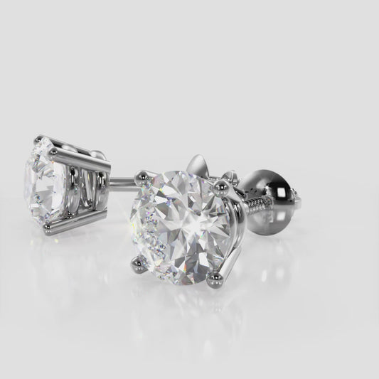 Classic Four Prong Diamond Studs