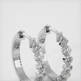 Load and play video in Gallery viewer, Essential Diamond Hoop Earrings
