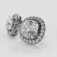 Load and play video in Gallery viewer, Ravishing Cushion Cut Diamond Studs
