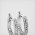 Load and play video in Gallery viewer, Classic Diamond Hoop Earrings
