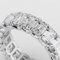 Load and play video in Gallery viewer, Emerald Cut Crown Diamond Eternity Ring
