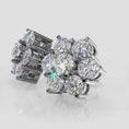 Load and play video in Gallery viewer, Perfect Petals Diamond Stud Earrings
