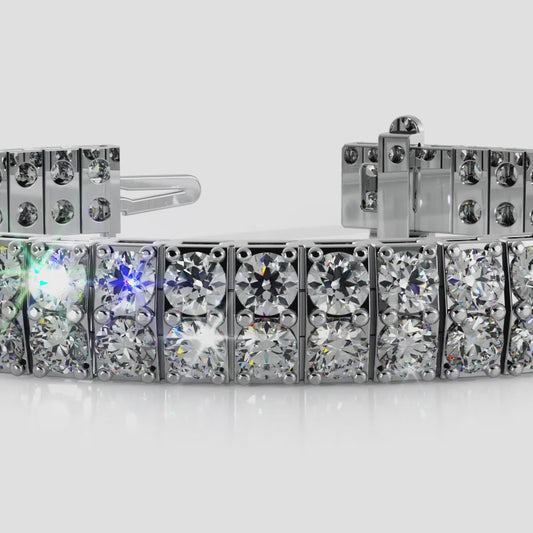 Timeless Two Row Diamond Tennis Bracelet
