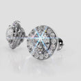 Load and play video in Gallery viewer, Circle Designer Diamond Stud Earrings
