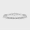 Load and play video in Gallery viewer, Lab Grown Diamond Tennis Bracelet in 14k White Gold
