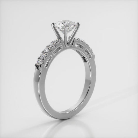 Prong Set Diamond Laden Bridal Set