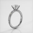 Load and play video in Gallery viewer, Dazzling Four Row Diamond Engagement Ring Set
