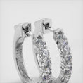 Load and play video in Gallery viewer, Elegant Diamond Hoop Earrings
