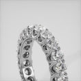 Load and play video in Gallery viewer, Unique Shared Prong Diamond Eternity Ring
