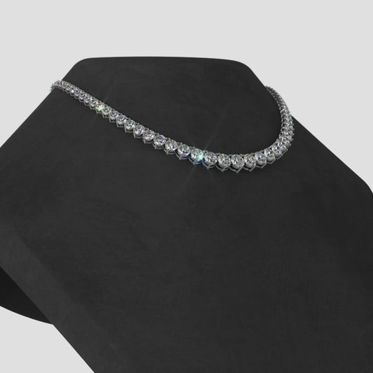 Graduated Red Carpet Diamond Necklace