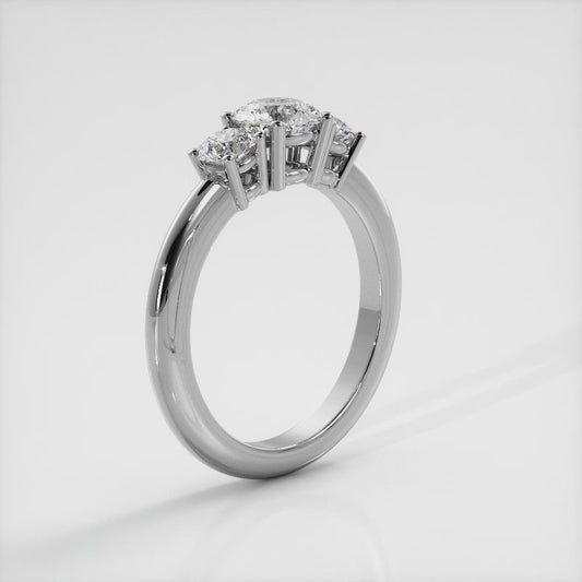 Everlasting Three Stone Wedding Set