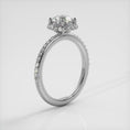 Load and play video in Gallery viewer, Enchanting Halo Diamond Engagement Set
