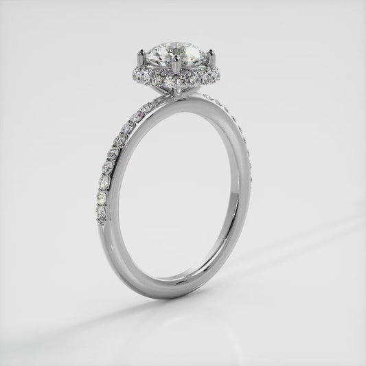 Enchanting Halo Diamond Engagement Set