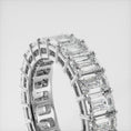 Load and play video in Gallery viewer, Emerald Cut Classic Diamond Eternity Ring
