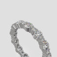 Load and play video in Gallery viewer, Alternating Diamond Eternity Ring In
