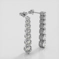 Load and play video in Gallery viewer, Prong Set Diamond Cascade Earrings
