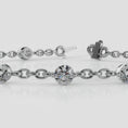 Load and play video in Gallery viewer, Sparkling Diamond And Chain Link Bracelet
