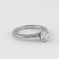 Load and play video in Gallery viewer, Six Prong Round Diamond Solitaire Ring
