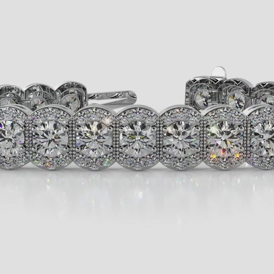 Halo Vintage Diamond Bracelet