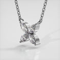 Load and play video in Gallery viewer, Flower Marquise Diamond Pendant
