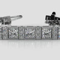 Load and play video in Gallery viewer, Princess And Round Diamond Tennis Bracelet
