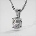 Load and play video in Gallery viewer, Oval Shaped Classic Diamond Pendant
