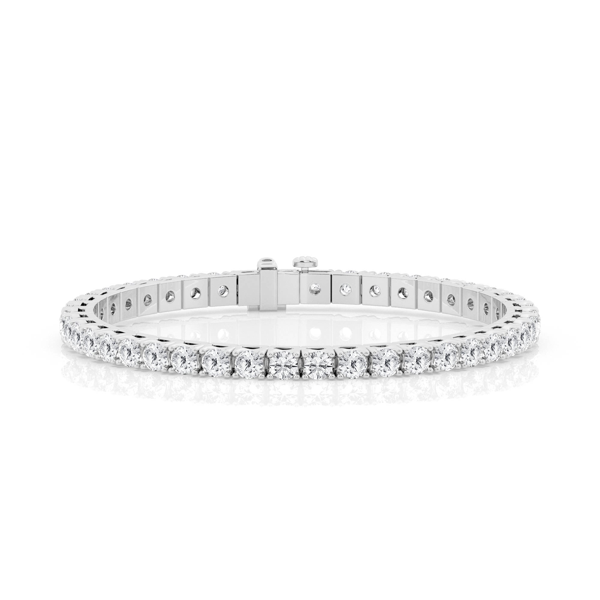 Lab Grown Diamond Tennis Bracelet in 14k White Gold