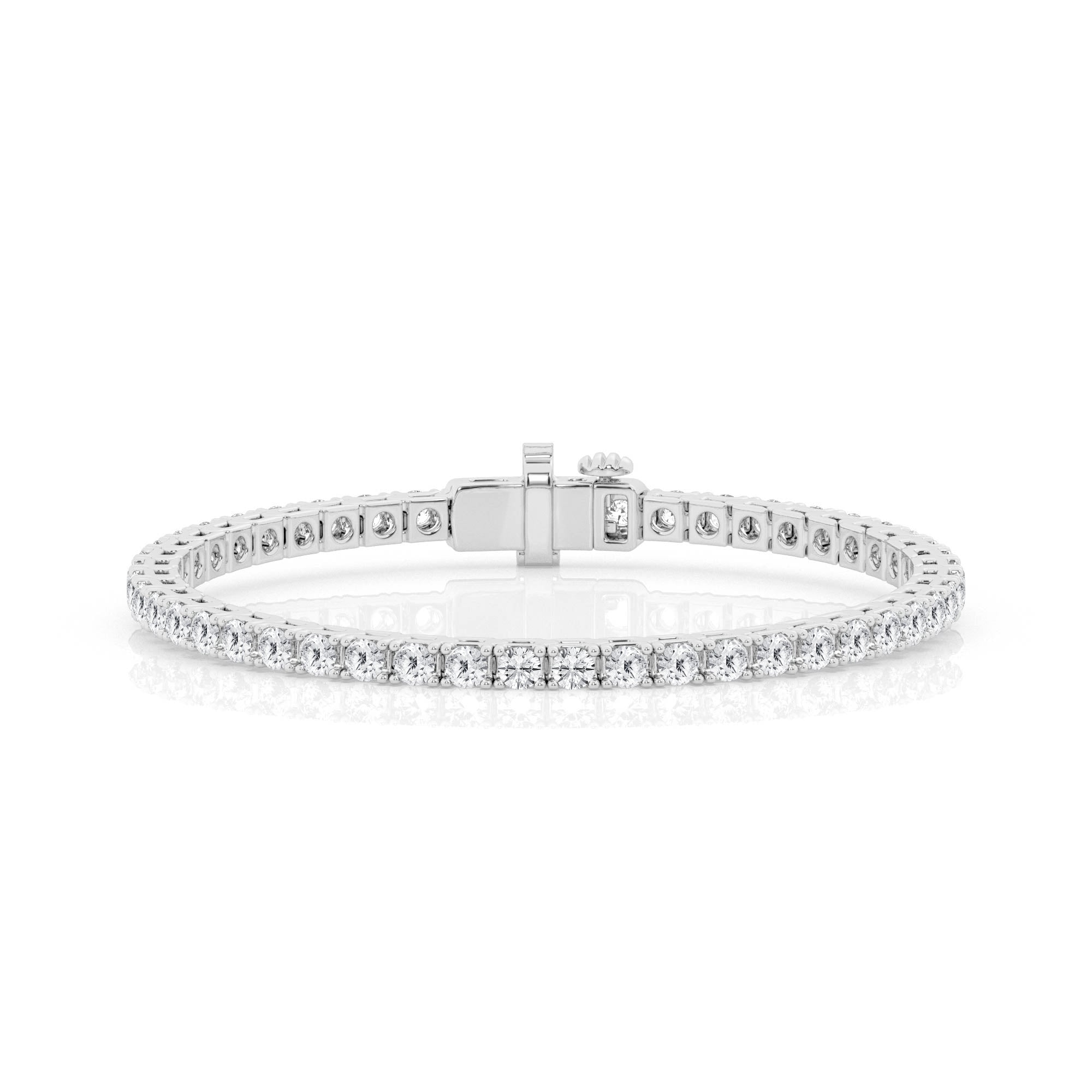 Lab Grown Diamond Tennis Bracelet in 14k White Gold