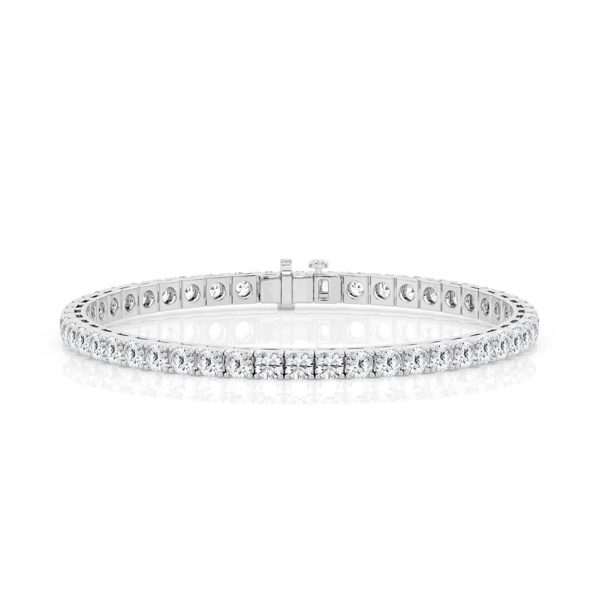 Lab Grown Diamond Tennis Bracelet in 14k White Gold